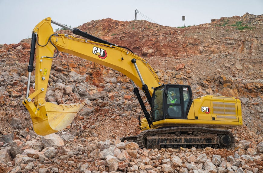 La nouvelle pelle hydraulique 350 Cat® offre une productivité exceptionnelle et une durabilité accrue